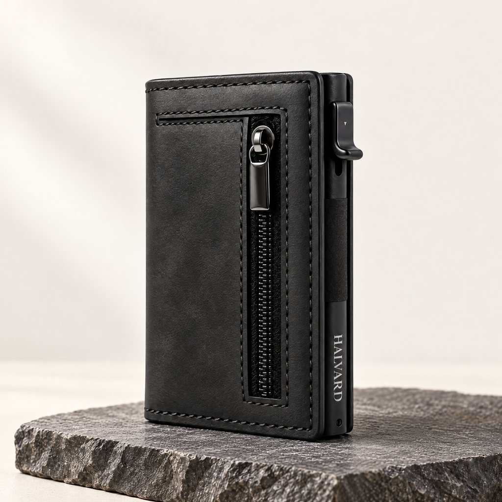The Halvard Pop-Up Wallet closed
